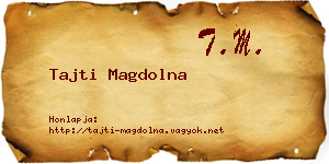 Tajti Magdolna névjegykártya