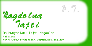 magdolna tajti business card